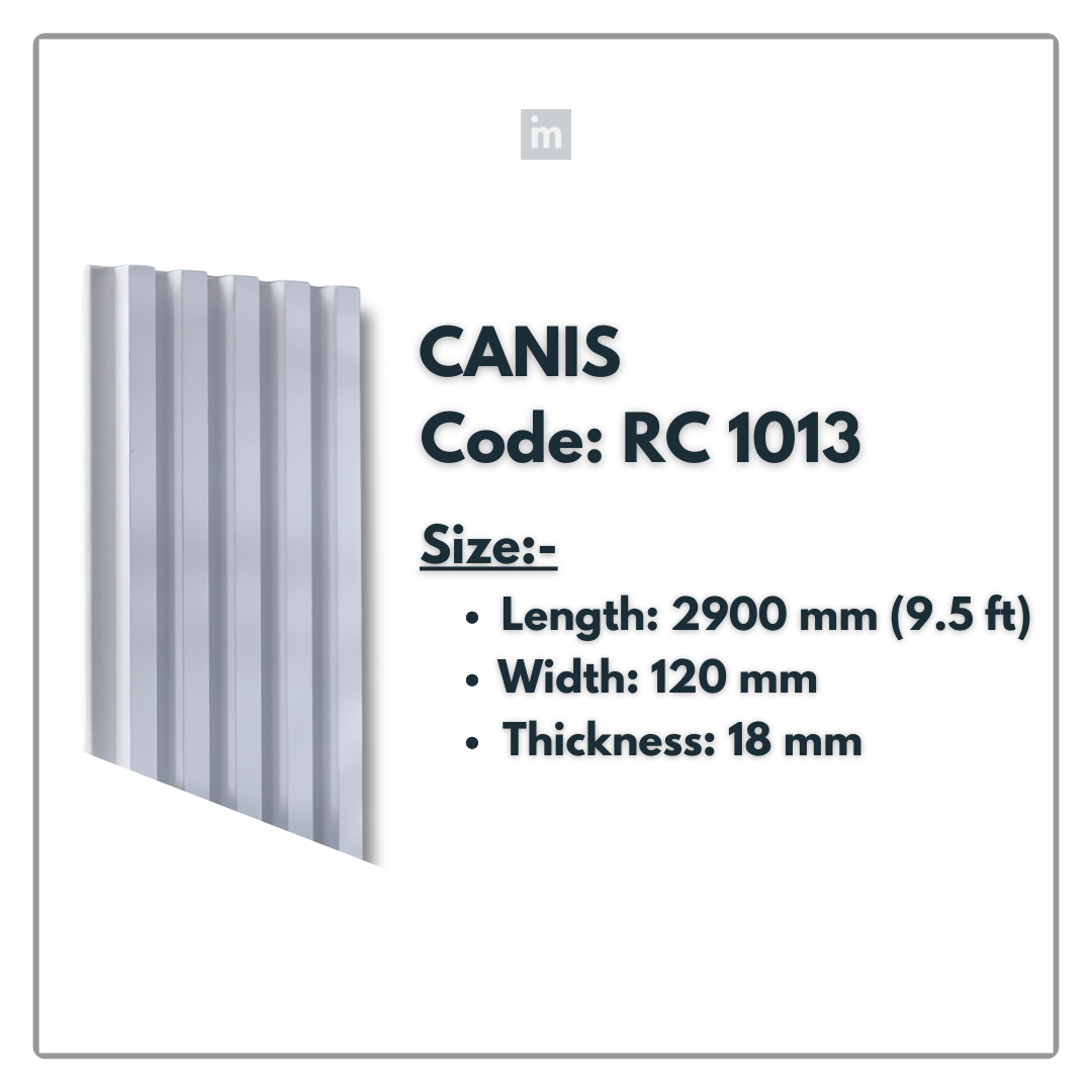 RC 1013 / LOUVERS / FLUTED PANELS / 120 MM x 2900 MM x 18 MM / PREMIUM HDF SLATS