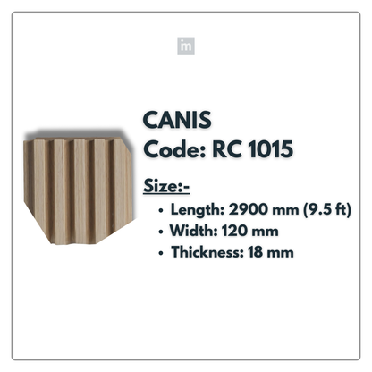 RC 1015 / LOUVERS / FLUTED PANELS / 120 MM x 2900 MM x 18 MM / PREMIUM HDF SLATS