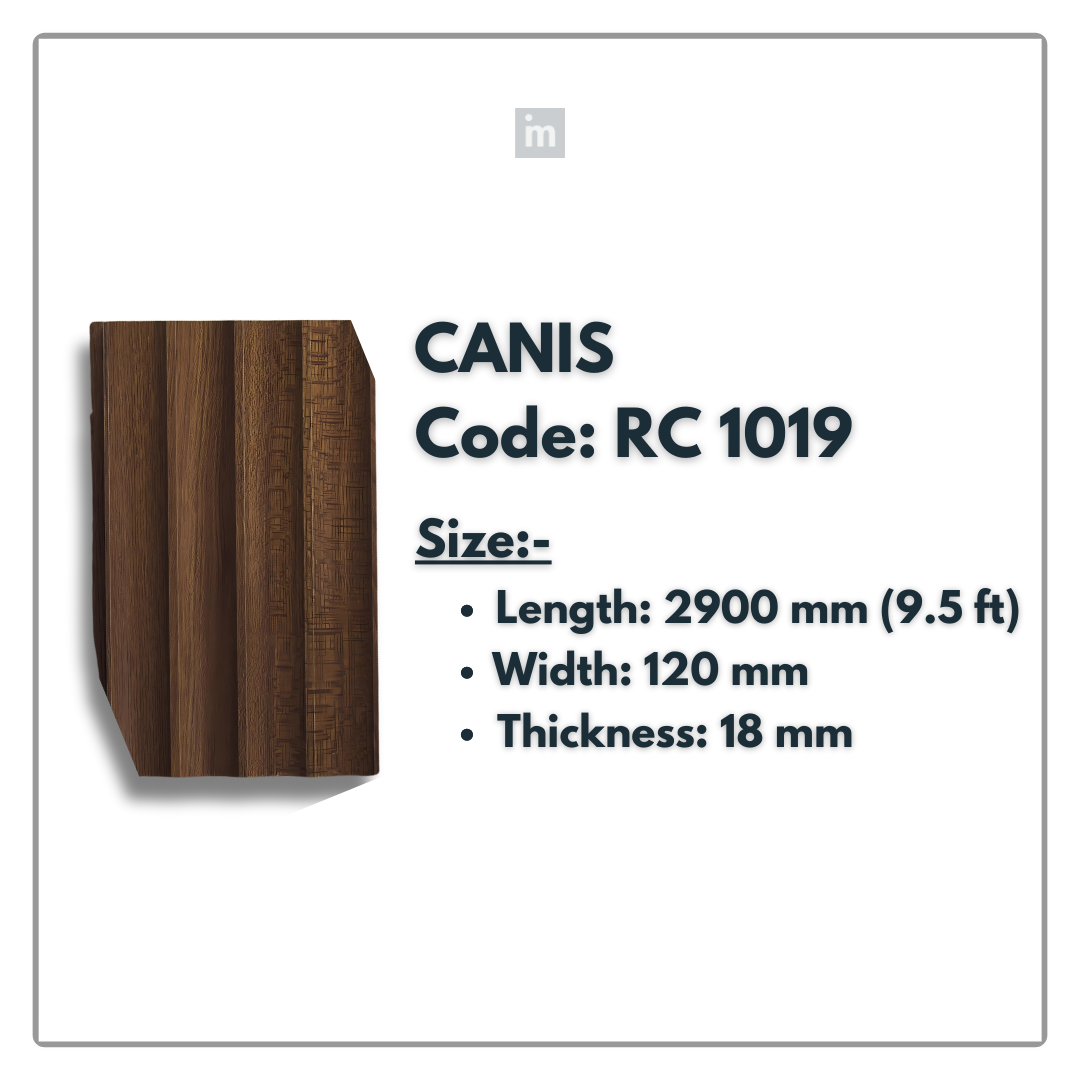RC 1019 / LOUVERS / FLUTED PANELS / 120 MM x 2900 MM x 18 MM / PREMIUM HDF SLATS