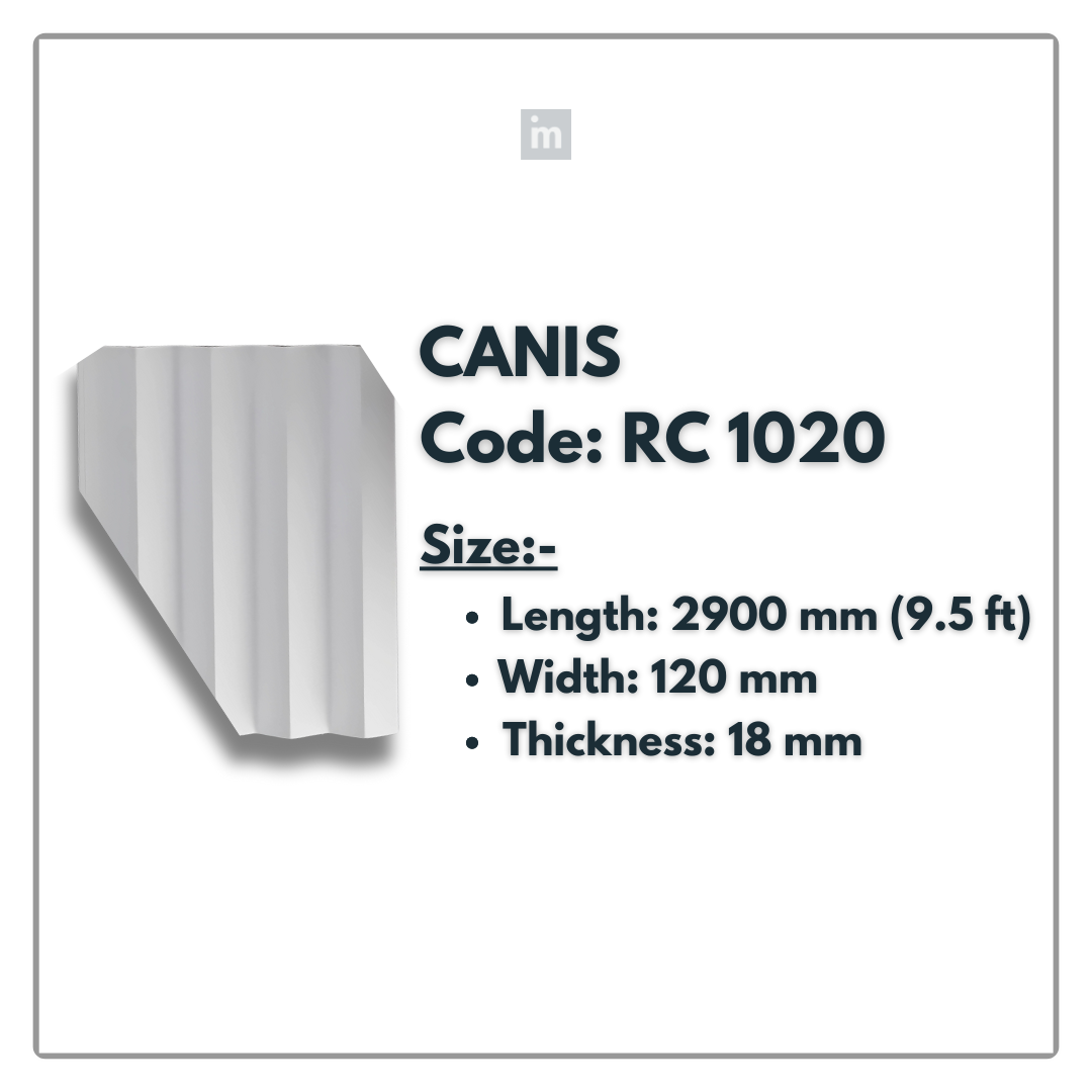 RC 1020 / LOUVERS / FLUTED PANELS / 120 MM x 2900 MM x 18 MM / PREMIUM HDF SLATS