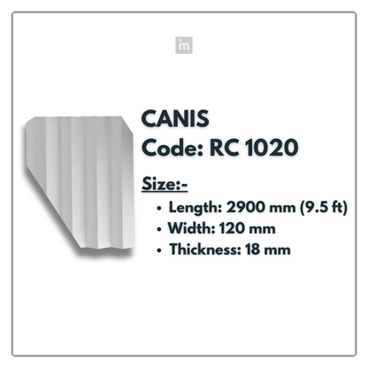 RC 1020 / LOUVERS / FLUTED PANELS / 120 MM x 2900 MM x 18 MM / PREMIUM HDF SLATS