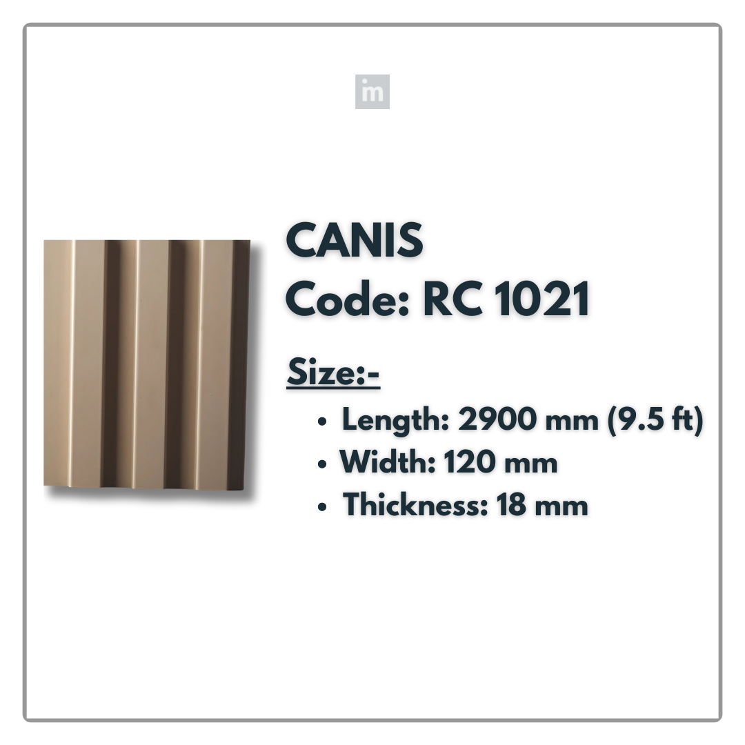 RC 1021 / LOUVERS / FLUTED PANELS / 120 MM x 2900 MM x 18 MM / PREMIUM HDF SLATS