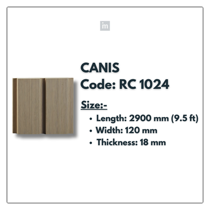 RC 1024 / LOUVERS / FLUTED PANELS / 120 MM x 2900 MM x 18 MM / PREMIUM HDF SLATS