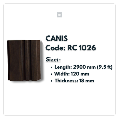 RC 1026 / LOUVERS / FLUTED PANELS / 120 MM x 2900 MM x 18 MM / PREMIUM HDF SLATS