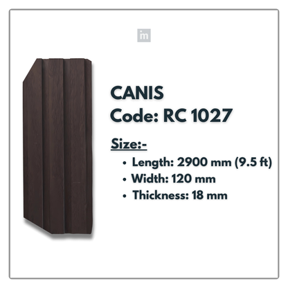 RC 1027 / LOUVERS / FLUTED PANELS / 120 MM x 2900 MM x 18 MM / PREMIUM HDF SLATS