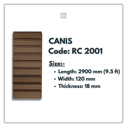 RC 2001 / LOUVERS / FLUTED PANELS / 120 MM x 2900 MM x 18 MM / PREMIUM HDF SLATS