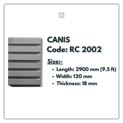 RC 2002 / LOUVERS / FLUTED PANELS / 120 MM x 2900 MM x 18 MM / PREMIUM HDF SLATS