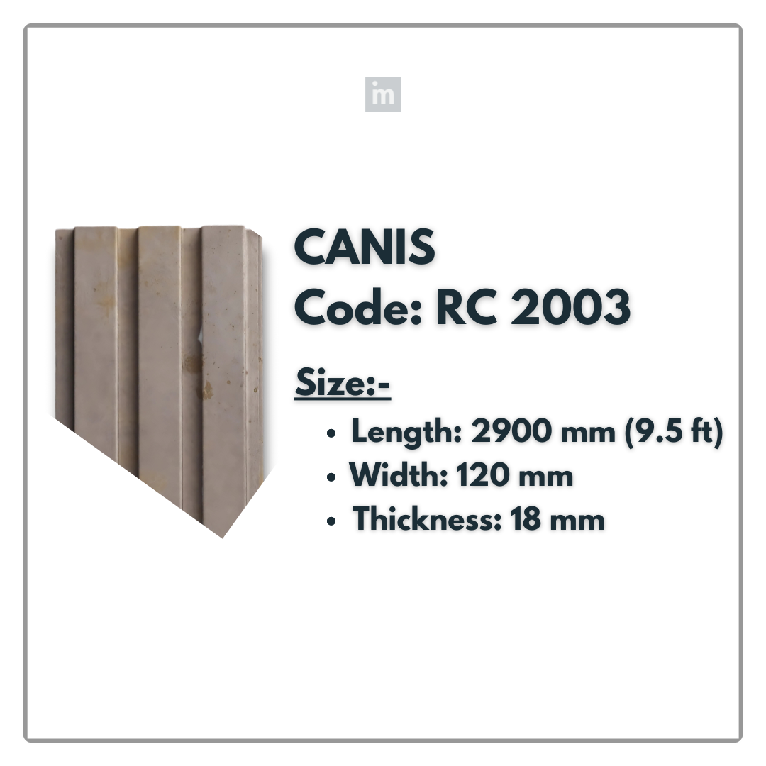 RC 2003 / LOUVERS / FLUTED PANELS / 120 MM x 2900 MM x 18 MM / PREMIUM HDF SLATS