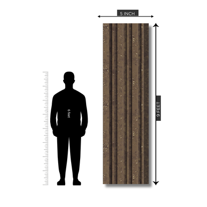 RG 500 / RANG LOUVERS / GROOVE SEAMLESS PLANKS / 9 FT x 5 INCHES x 12MM