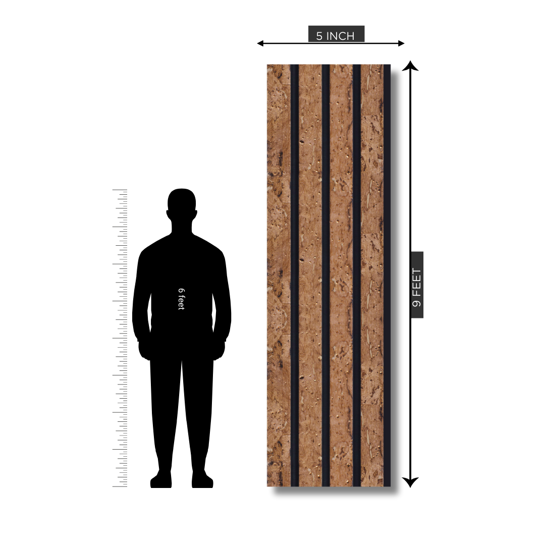 RG 505 / RANG LOUVERS / GROOVE SEAMLESS PLANKS / 9 FT x 5 INCHES x 12MM