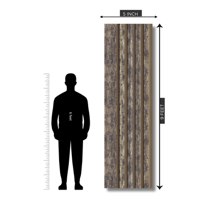 RG 527 / RANG LOUVERS / GROOVE SEAMLESS PLANKS / 9 FT x 5 INCHES x 12MM