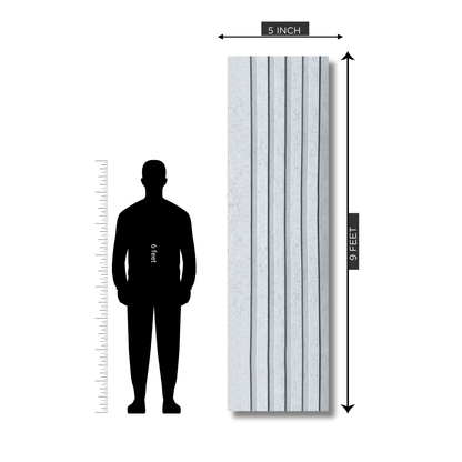 RG 528 / RANG LOUVERS / GROOVE SEAMLESS PLANKS / 9 FT x 5 INCHES x 12MM