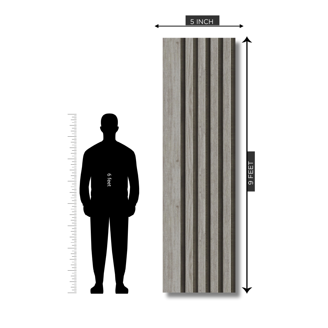 RG 529 / RANG LOUVERS / GROOVE SEAMLESS PLANKS / 9 FT x 5 INCHES x 12MM