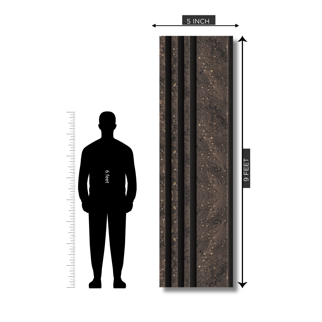 RG 532 / RANG LOUVERS / GROOVE SEAMLESS PLANKS / 9 FT x 5 INCHES x 12MM