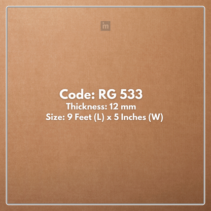 RG 533 / RANG LOUVERS / GROOVE SEAMLESS PLANKS / 9 FT x 5 INCHES x 12MM