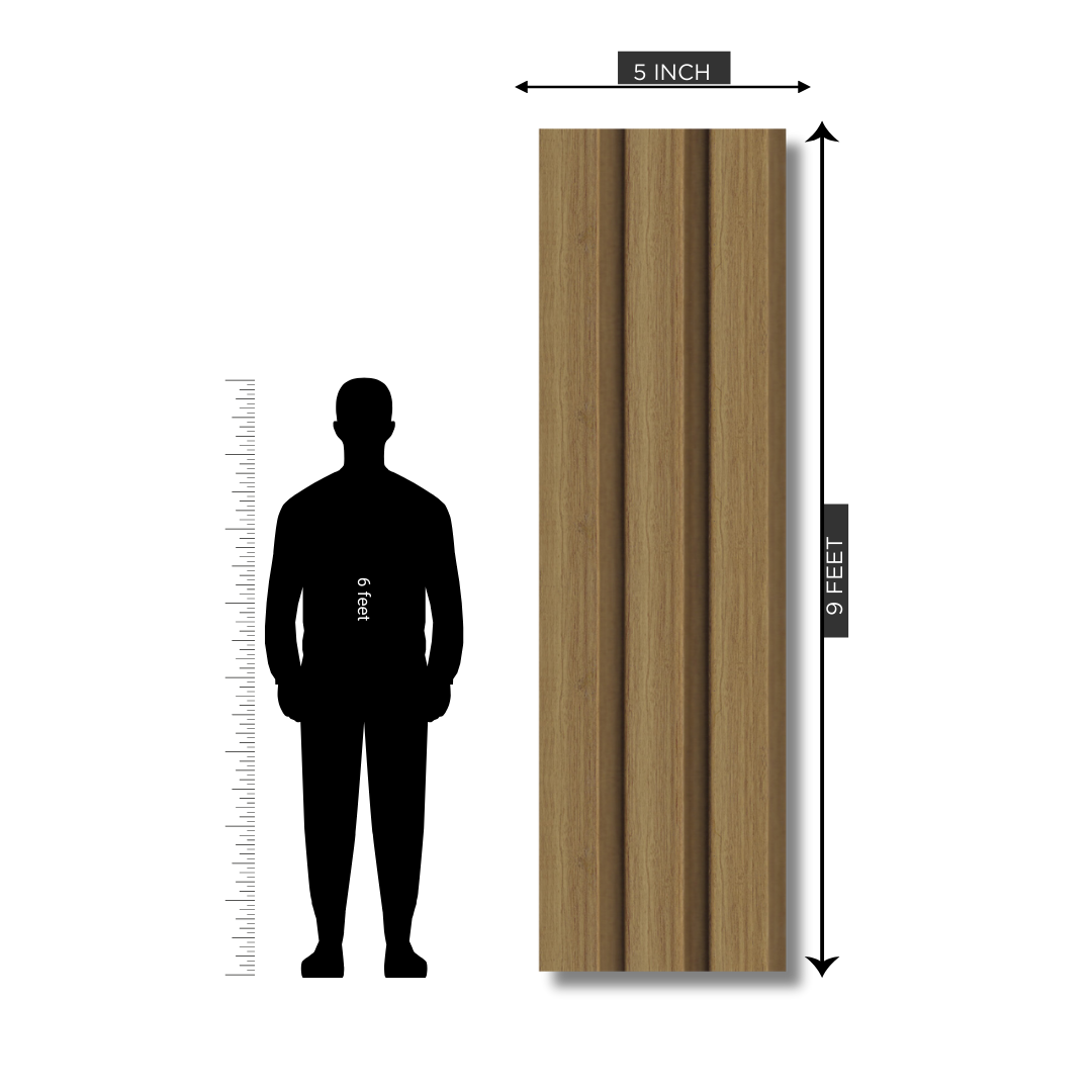 RG 541 / RANG LOUVERS / GROOVE SEAMLESS PLANKS / 9 FT x 5 INCHES x 12MM