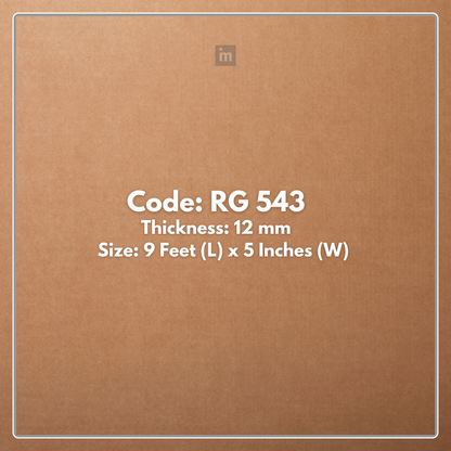 RG 543 / RANG LOUVERS / GROOVE SEAMLESS PLANKS / 9 FT x 5 INCHES x 12MM