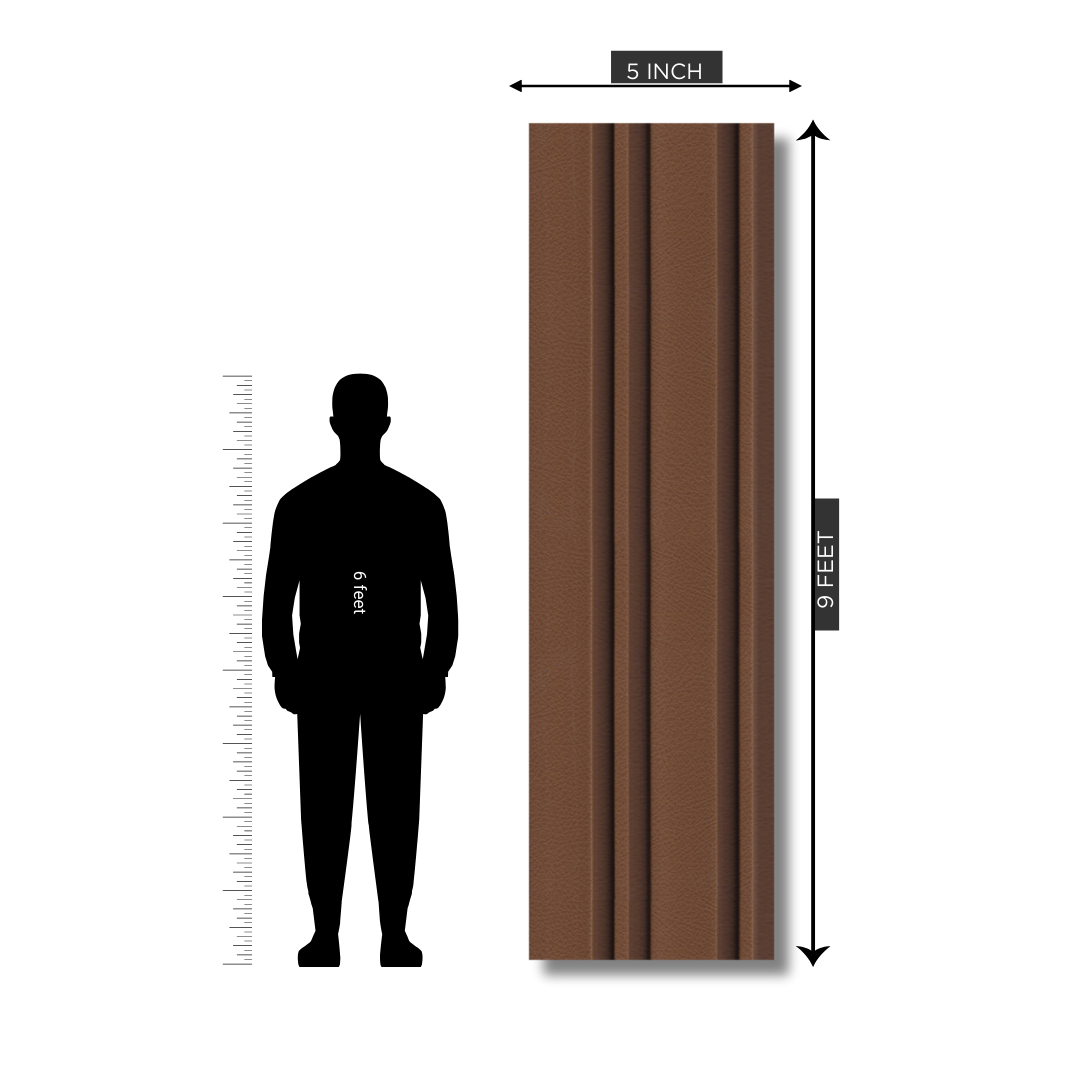 RG 552 / RANG LOUVERS / GROOVE SEAMLESS PLANKS / 9 FT x 5 INCHES x 12MM