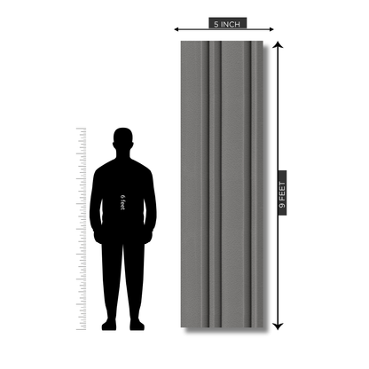 RG 553 / RANG LOUVERS / GROOVE SEAMLESS PLANKS / 9 FT x 5 INCHES x 12MM