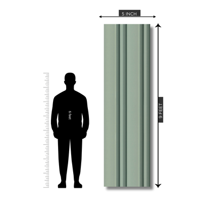 RG 554 / RANG LOUVERS / GROOVE SEAMLESS PLANKS / 9 FT x 5 INCHES x 12MM