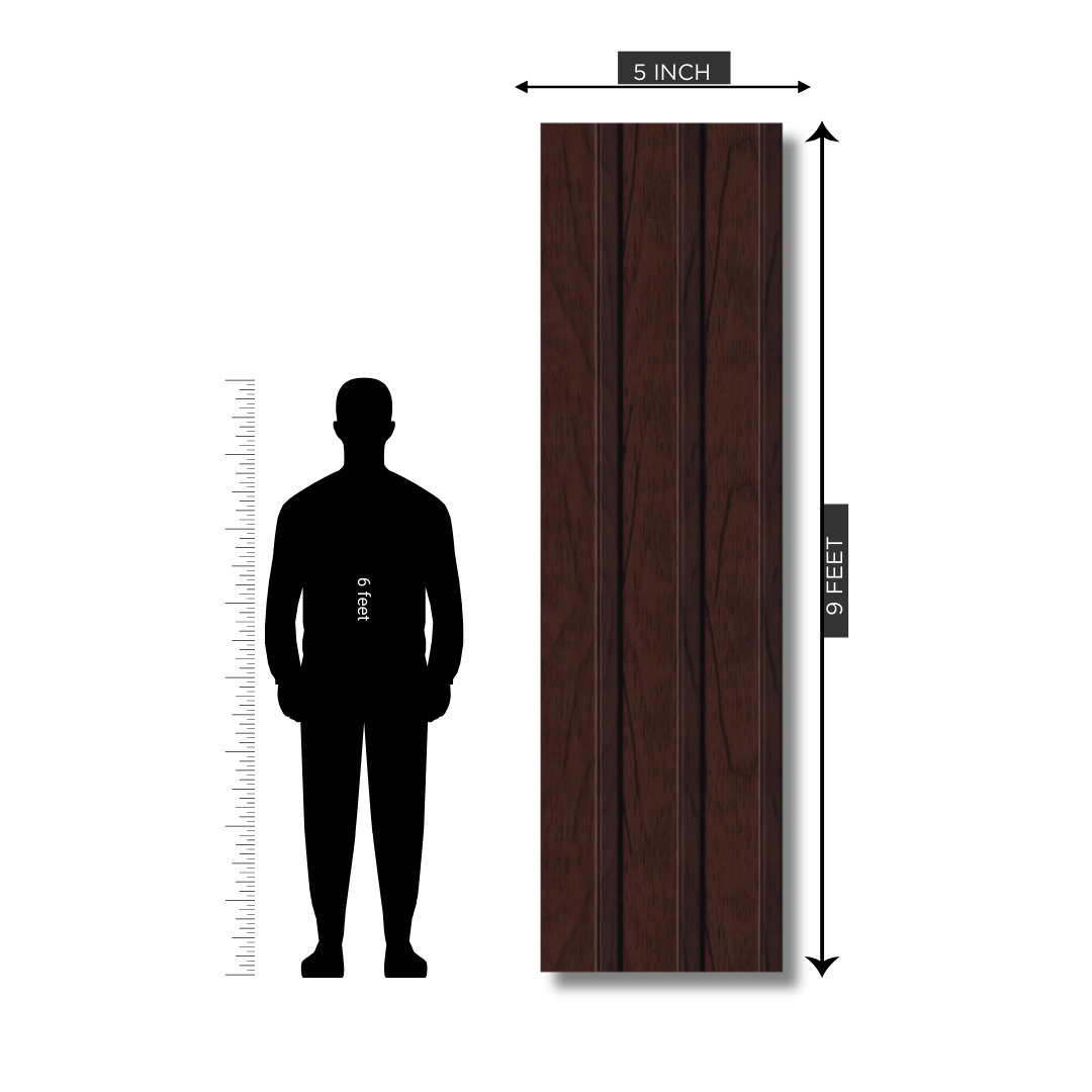 RG 561 / RANG LOUVERS / GROOVE SEAMLESS PLANKS / 9 FT x 5 INCHES x 12MM