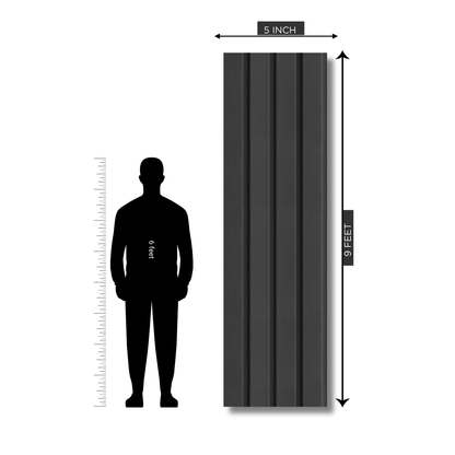 RG 574 / RANG LOUVERS / GROOVE SEAMLESS PLANKS / 9 FT x 5 INCHES x 12MM