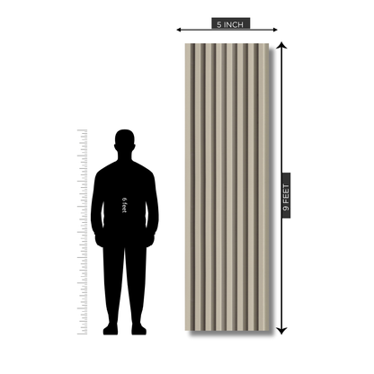 RG 581 / RANG LOUVERS / GROOVE SEAMLESS PLANKS / 9 FT x 5 INCHES x 12MM