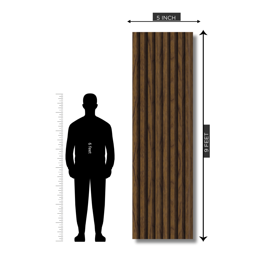 RG 583 / RANG LOUVERS / GROOVE SEAMLESS PLANKS / 9 FT x 5 INCHES x 12MM