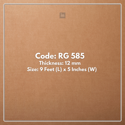 RG 585 / RANG LOUVERS / GROOVE SEAMLESS PLANKS / 9 FT x 5 INCHES x 12MM
