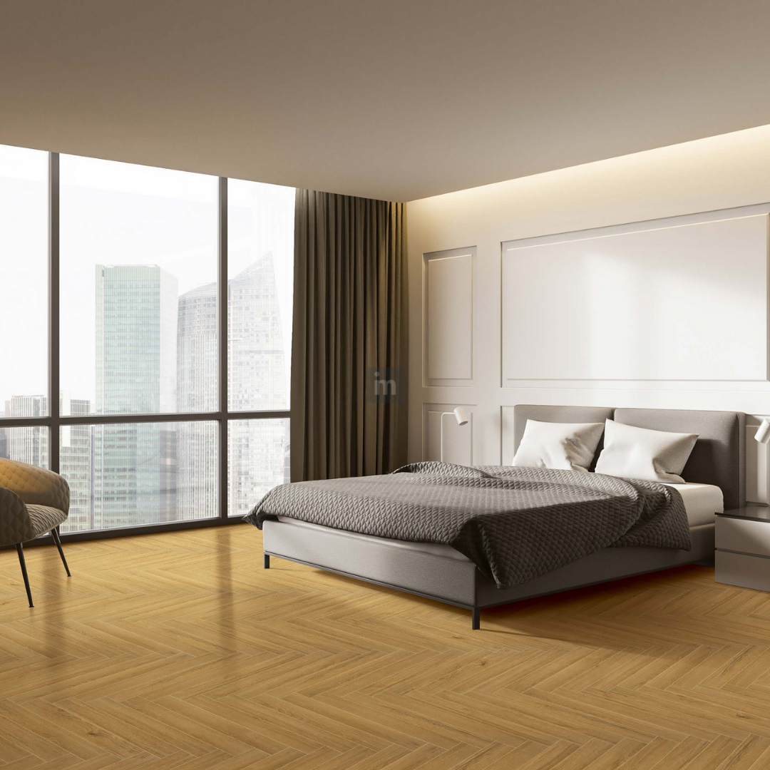 7704 - RICH CARAMEL WALNUT - 600MM X 100MM X 10MM - LIVANTI - WOOD FLOORS - HYBRID LAMINATE FLOORING