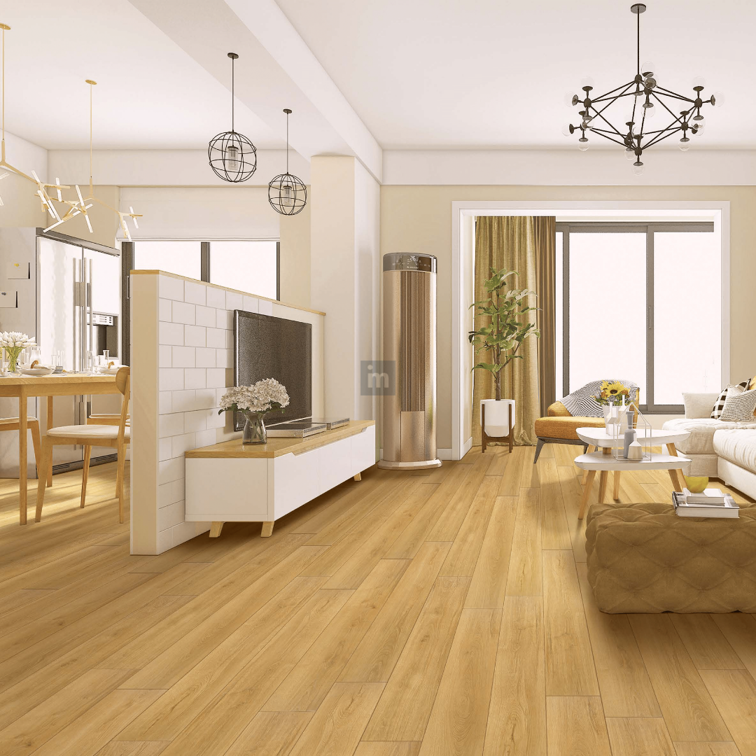 8804 - RICH CARAMEL WALNUT - 1845MM X 196MM X 10MM - IMMENSO - WOOD FLOORS - HYBRID LAMINATE FLOORING
