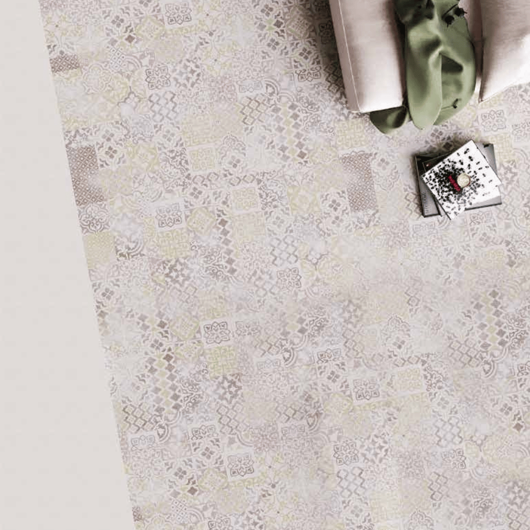 AC: HF001027- RIO CREMA DUNE - STONE - MOROCCAN COLLECTION - 8.86INCH X 36INCH X 4MM - CLICK N LOCK TILES - WELSPUN FLOORING