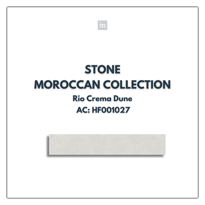 AC: HF001027- RIO CREMA DUNE - STONE - MOROCCAN COLLECTION - 8.86INCH X 36INCH X 4MM - CLICK N LOCK TILES - WELSPUN FLOORING