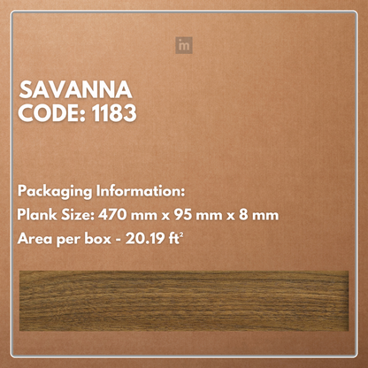 1183 - SAVANNA - AC5 470MM X 95MM X 8MM - HERRINGBONE REVIVE COLLECTION - LAMINATE FLOORING