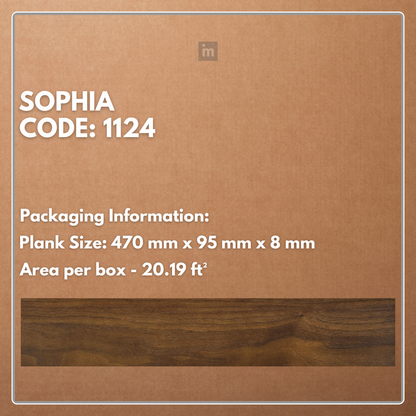 1124 - SOPHIA - AC5 470MM X 95MM X 8MM - HERRINGBONE REVIVE COLLECTION - LAMINATE FLOORING