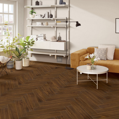 1124 - SOPHIA - AC5 470MM X 95MM X 8MM - HERRINGBONE REVIVE COLLECTION - LAMINATE FLOORING