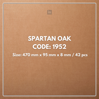 1952 - SPARTAN OAK - AC5 470MM X 95MM X 8MM - MARVEL - SPILL DEFENCE TECHNOLOGY - HERRINGBONE - LAMINATE FLOORING