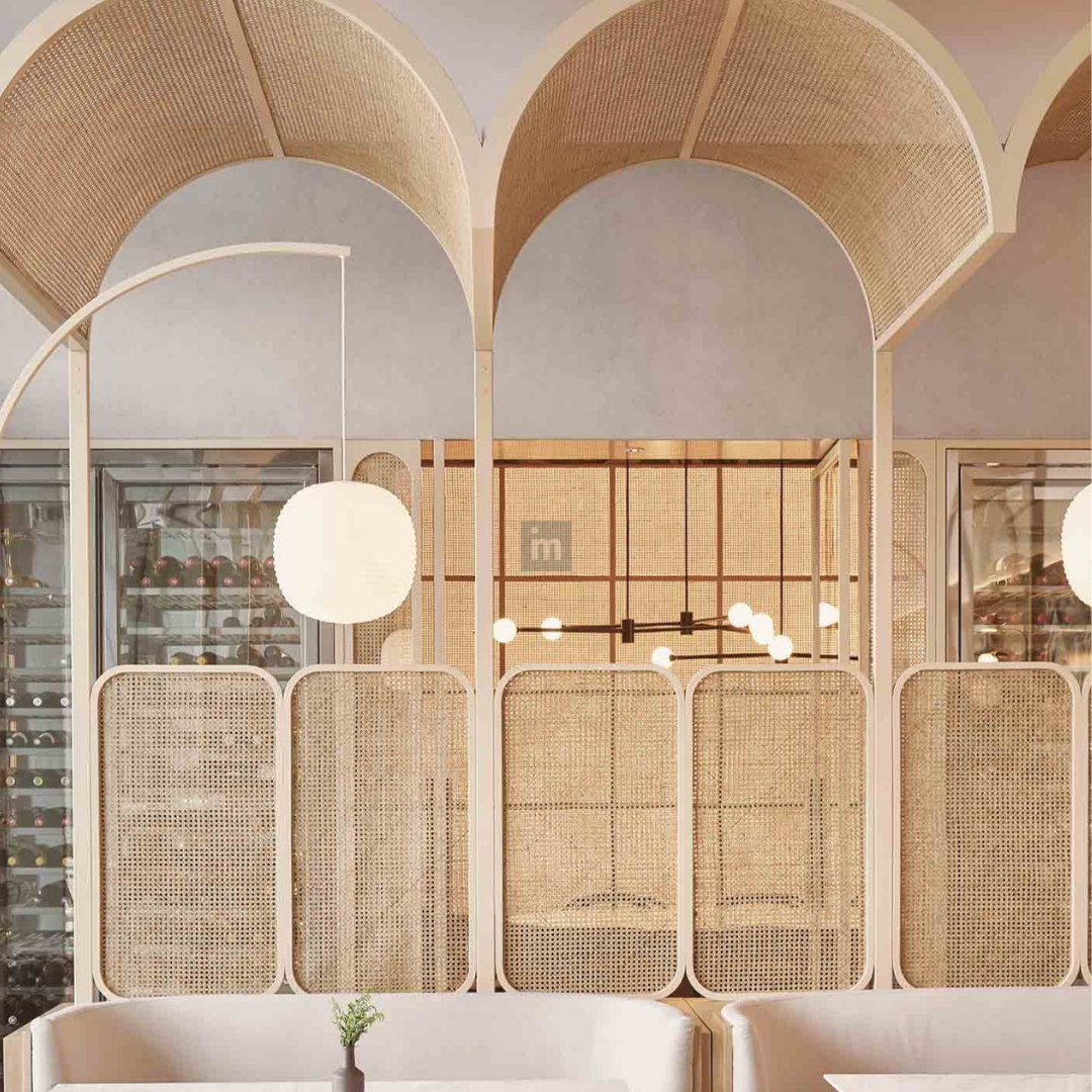 SQUARE NATURAL BROWN - 8005 - 60 CM WIDTH X 1500 CM LENGTH X 100 SQF. - CANE WEBBING