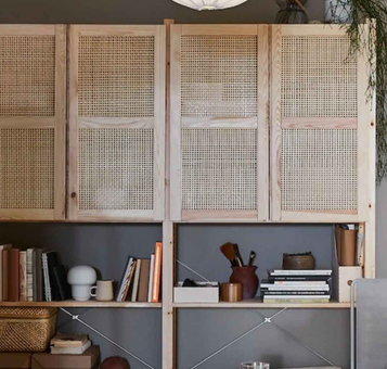 SQUARE NATURAL DARK - 60 X 750 CM (50 SQ FT) -  RATTEN CANE WEBBING - CLASSIC & DIVINE