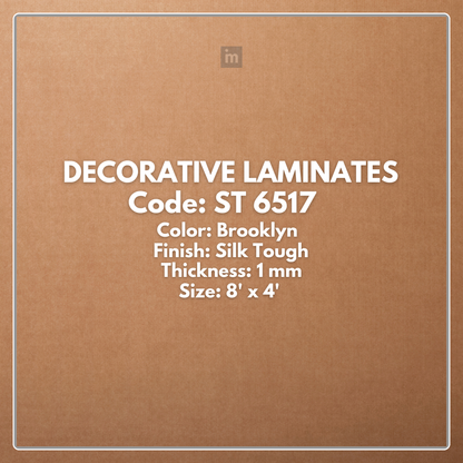ST 6517 BROOKLYN / SILK TOUGH   / DECORATIVE LAMINATE / THINK LUXURY  - 1MM - 8FT x 4FT