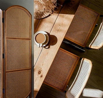 STAR NATURAL BROWN - 60 X 750 CM (50 SQ FT) -  RATTEN CANE WEBBING - CLASSIC & DIVINE