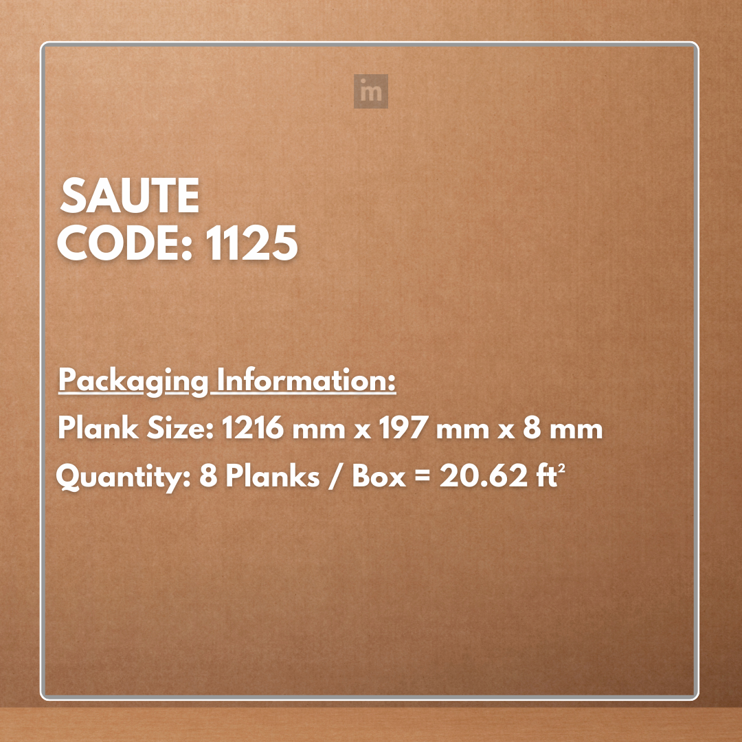 1125 - SAUTE - AC5 1216MM X 197MM X 8MM - ROBUST COLLECTION - LAMINATE WOODEN  FLOORING