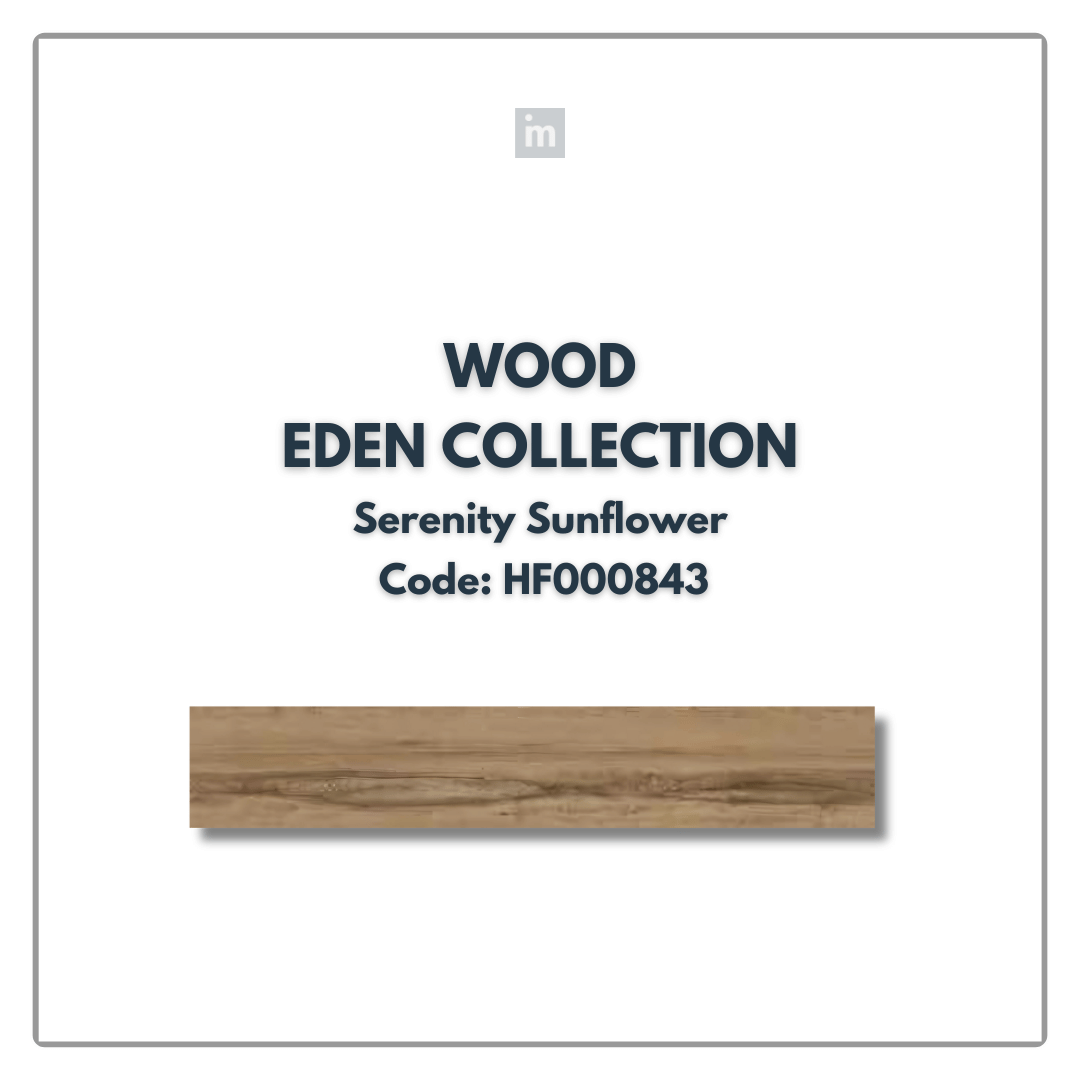 AC: HF000843 - SERENITY SUNFLOWER   - WOOD - EDEN COLLECTION -  CLICK N LOCK TILES - WELSPUN FLOORING