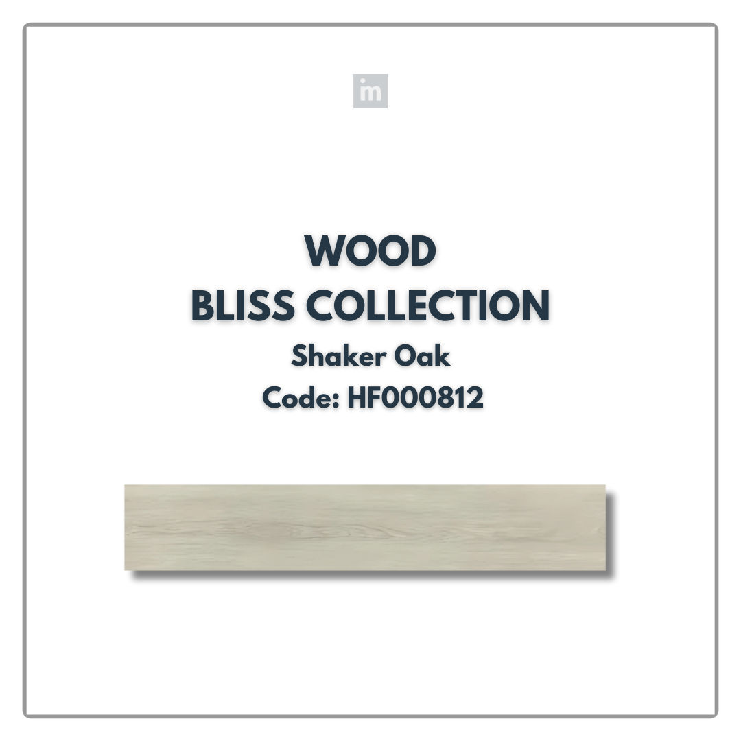 AC: HF000812 - SHAKER OAK - WOOD - BLISS COLLECTION - 8.86INCH X 48.03INCH X 4MM - CLICK N LOCK TILES - WELSPUN FLOORING