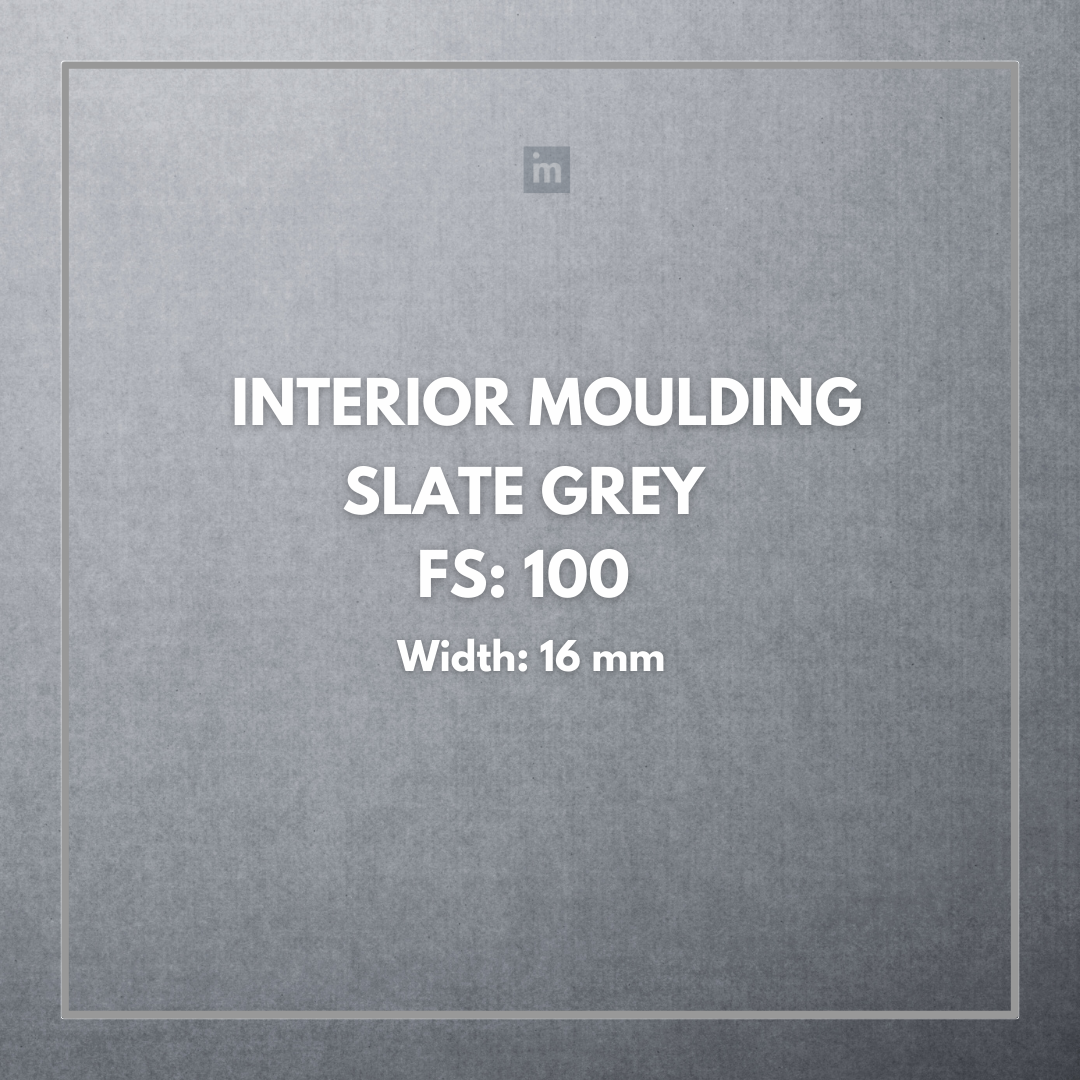 FW 100- 16MM WIDTH - SLATE GREY- FLOURISH INTERIOR MOULDING