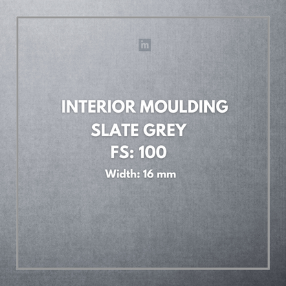 FW 100- 16MM WIDTH - SLATE GREY- FLOURISH INTERIOR MOULDING