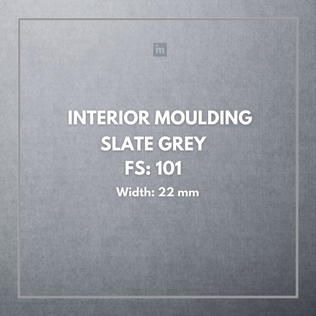 FW 101- 22MM WIDTH - SLATE GREY- FLOURISH INTERIOR MOULDING