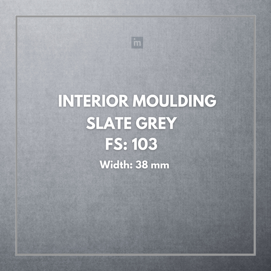 FW 103- 38MM WIDTH - SLATE GREY- FLOURISH INTERIOR MOULDING