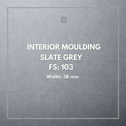 FW 103- 38MM WIDTH - SLATE GREY- FLOURISH INTERIOR MOULDING