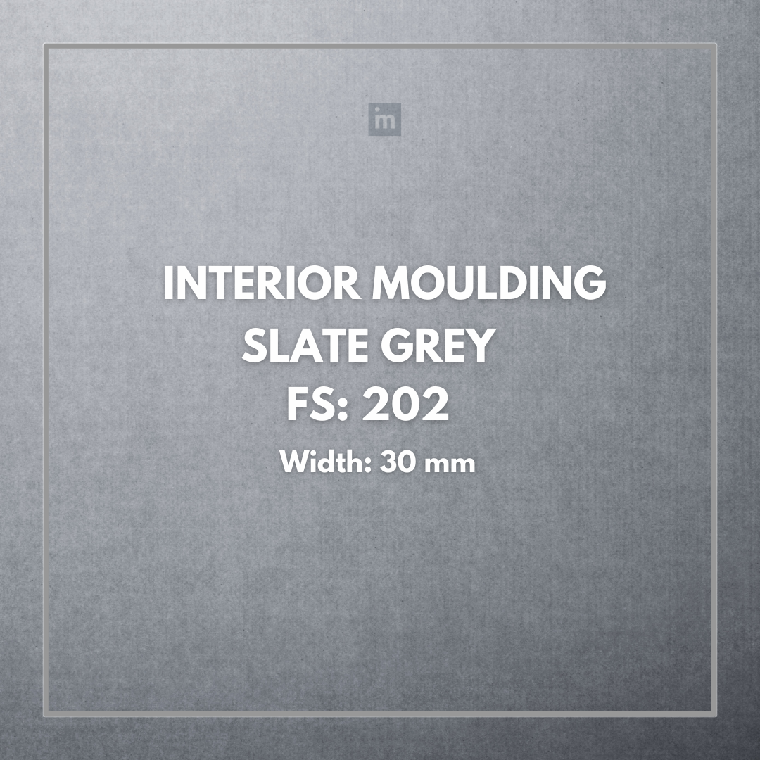 FW 202- 30MM WIDTH - SLATE GREY- FLOURISH INTERIOR MOULDING